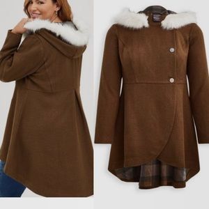 Torrid Riding Coat - Outlander Fur Tweed Jacket